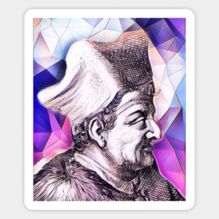 Lorenzo Valla Pink Portrait | Lorenzo Valla Artwork 8 Magnet